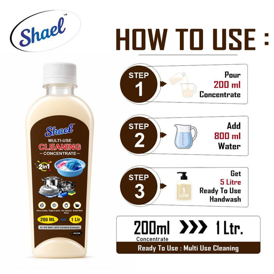2-in-1 Concentrate Cleaning Liquid 200ml | Makes 1 Litre