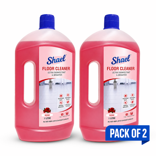 Shael Rose Floor Cleaner 1 Litre (Pack of 2) | Floral Fresh Shine & Disinfectant Floor Cleaner – ₹77.5/bottle