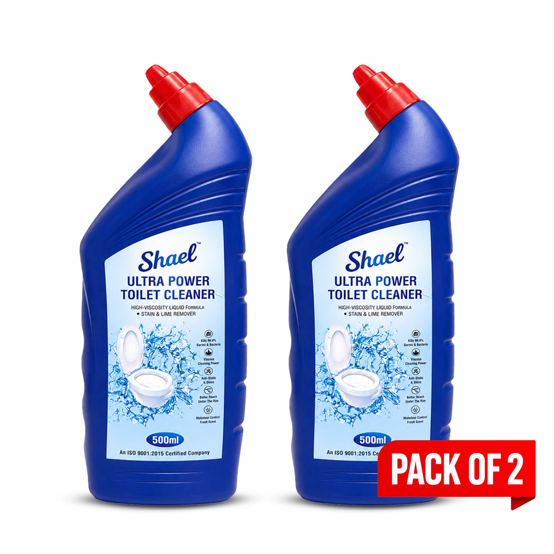 Shael Ultra Power Toilet Cleaner Spray/Liquid 500ml (Pack of 2) – Tough Stain & Lime Remover – ₹69/bottle