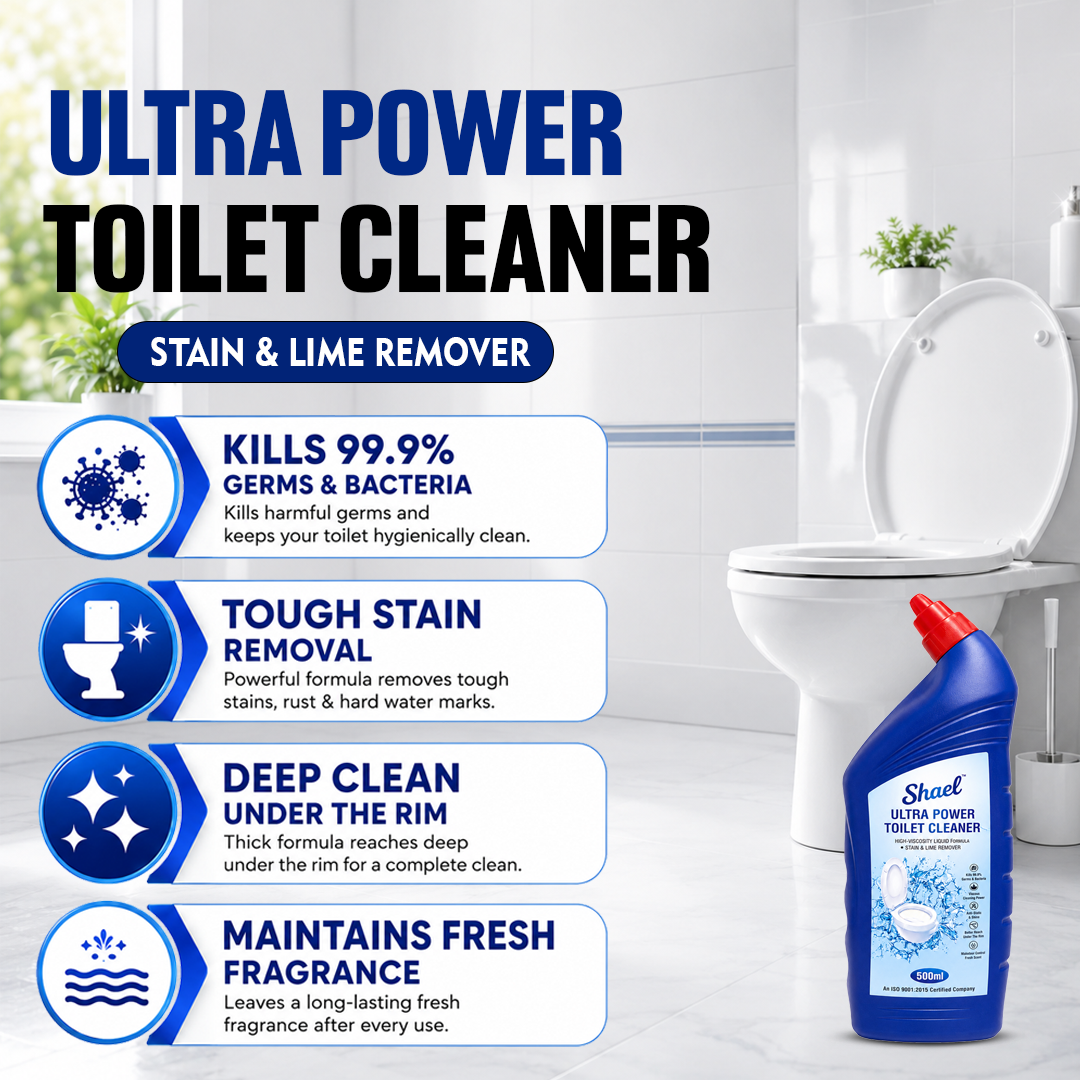 Shael Ultra Power Toilet Cleaner – Tough Stain & Lime Remover (500ML)