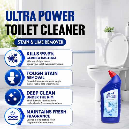 Shael Ultra Power Toilet Cleaner – Tough Stain & Lime Remover ( 1 Ltr )