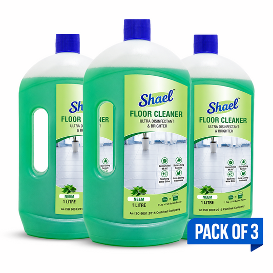 Shael Neem Floor Cleaner 1 Litre (Pack of 3) | Floral Fresh Shine & Disinfectant Floor Cleaner – ₹70.6/bottle