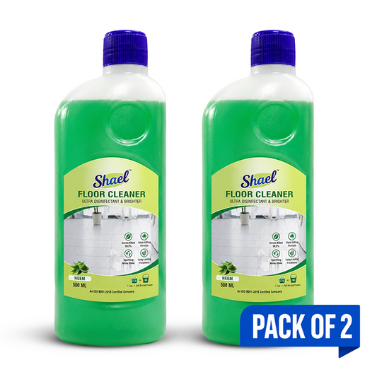 Shael Neem Floor Cleaner 500ML (Pack of 2) | Floral Fresh Shine & Disinfectant Floor Cleaner – ₹67.5/bottle