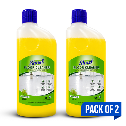Shael Lemongrass Floor Cleaner 500ML (Pack of 2) | Floral Fresh Shine & Disinfectant Floor Cleaner – ₹67.5/bottle