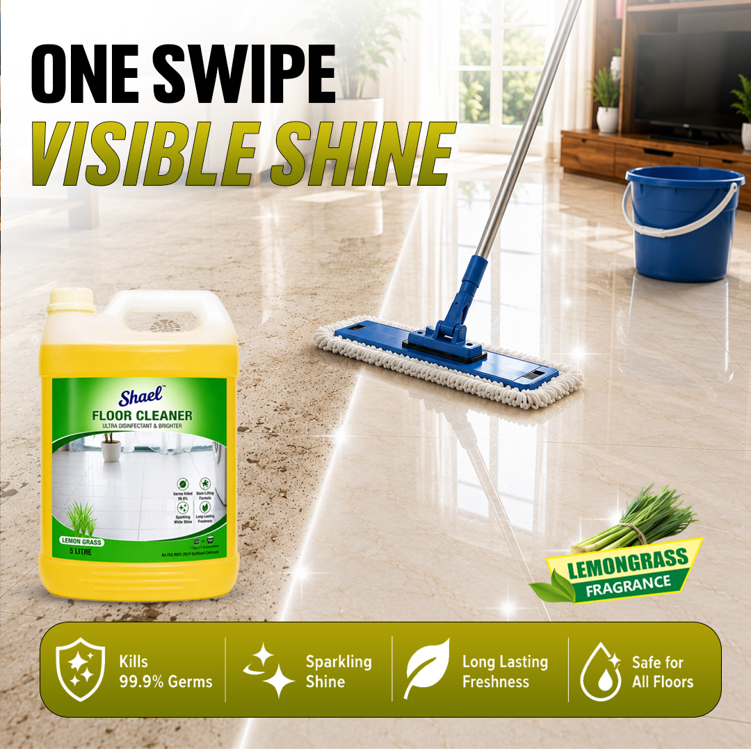 Shael Lemongrass Floor Cleaner 5 Litre | Floral Fresh Shine