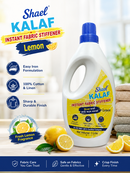 Lemon Instant Fabric Stiffener 1 Liter – Fresh Citrus Scented Liquid for Craft, Garments & Home Décor