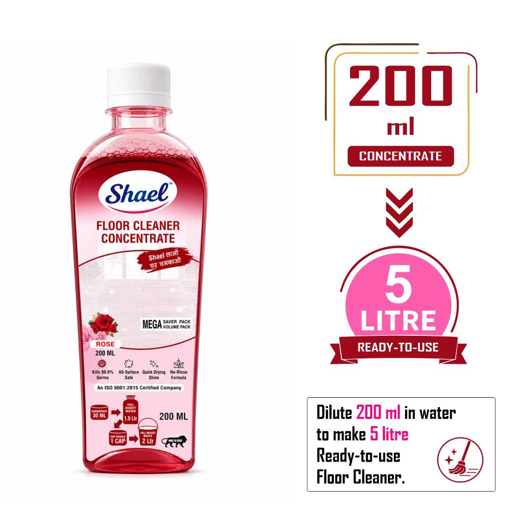 Shael Rose Floor Cleaner Concentrate 200ml | Makes 5 Litres Ready-to-Use