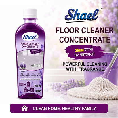 Floor Cleaner Concentrate Lavender 200ml – Makes 5 Litres – Multi-Surface Floor Cleaner for Tile, Marble & Wood
