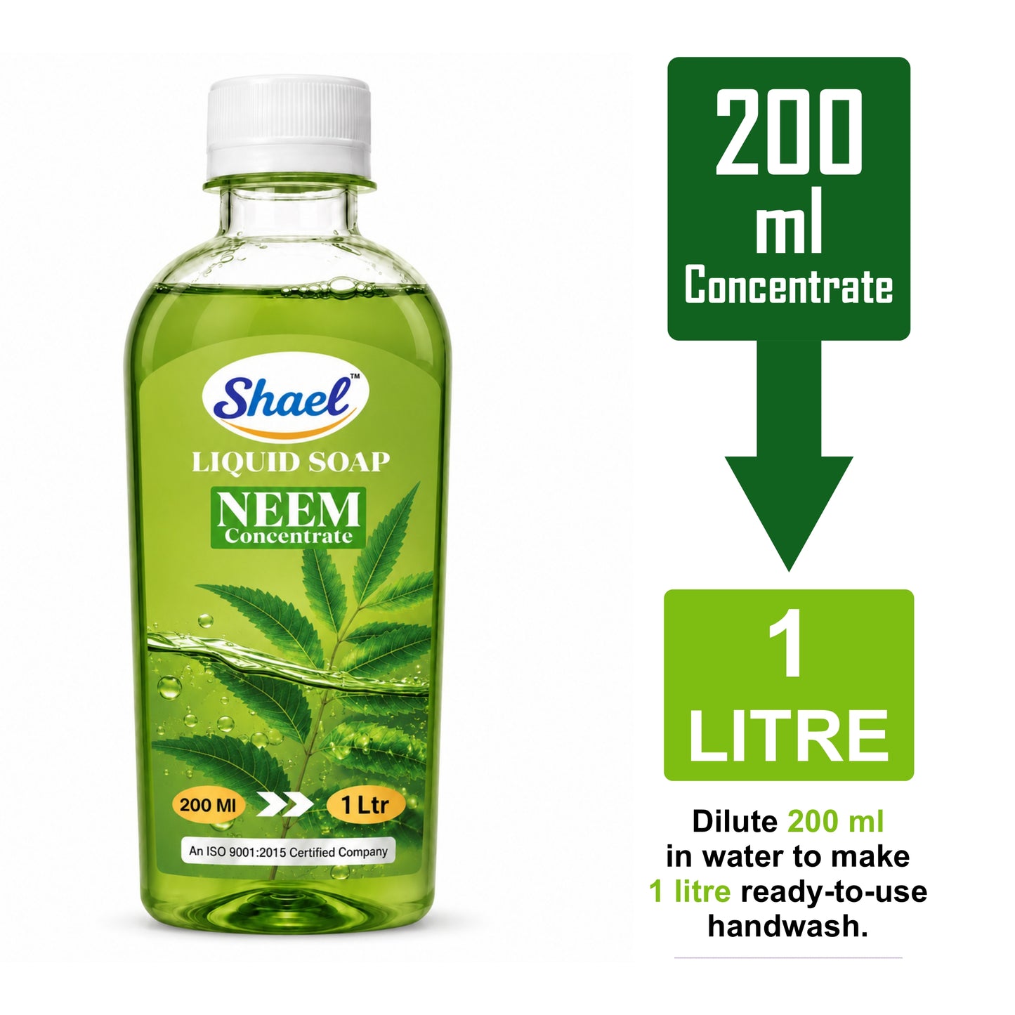 Shael Neem Liquid Soap Concentrate (200 ml)