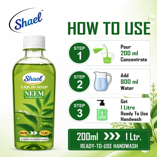Shael Neem Liquid Soap Concentrate (200 ml)