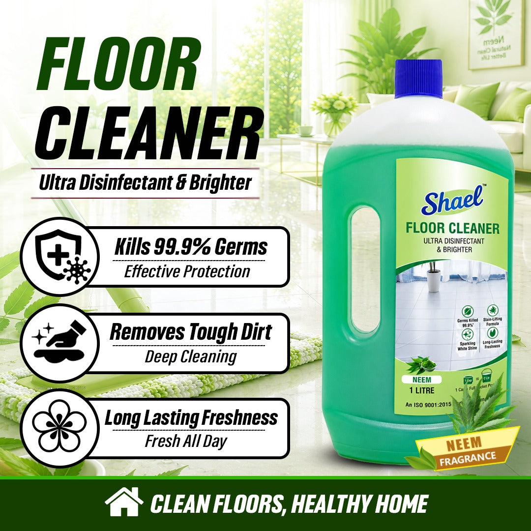 Shael Neem Floor Cleaner 1 Litre | Natural Herbal Disinfectant