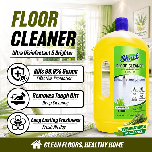 Shael Lemongrass Floor Cleaner 1 Litre | Citrus Fresh Shine